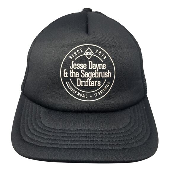 Jesse Dayne & The Sagebrush Drifters Trucker Hat Black One Size Mesh Back - Picture 1 of 10